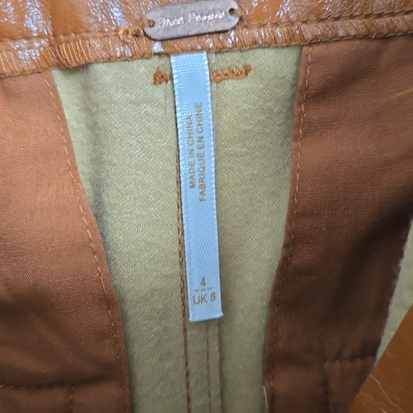 Free People Star Crossed Lovers patent leather straight leg pants - Picture 10 of 16